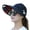 Black, variant on SPRING PARK Sun Hats for Women Leaf Print Flower Decoration Sun Hat Wide Brim UV Protection Beach Sun Cap for Running