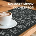 thumbnail image 6 of Coffee Mat, Hide Stain Coffee Bar Mat for Countertop, Rubber Backed Dish Drying Mat for Counter, Absorbent Coffee Bar Accessories Fit Under Coffee Maker Espresso Me Machine-19.5x12in, 6 of 6
