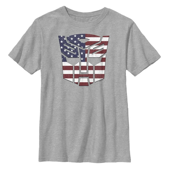 Boy's Transformers Flag Icon Graphic T-Shirt