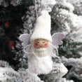 thumbnail image 1 of Decoraciones de Navidad Del Coche Colgante de Ángel de Navidad Ornamento de la Niña Del Sombrero de Punto,Colgante de la Decoración de Navidad 8.5x6x4cm para la Pared Del Árbol O el Coche,Regalos de N, 1 of 1