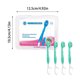 thumbnail image 4 of Xihbxyly Cepillo de Dientes 5 En 1, Compacto de Viaje con Hilo Dental y Raspador de Lengua, Minicepillo Sin Enjuague con Pasta de Dientes, Cuidado Bucal para Viajes, Oficina o Camping, Sabores Variad, 4 of 7