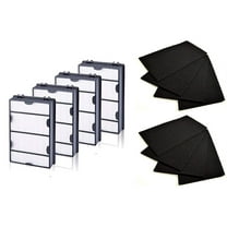 Nispira HAPF600 True HEPA (4)   Carbon Pre Filter Replacement (8) Compatible with Holmes HAPF600D HAPF600D-U2 Filter B