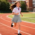 thumbnail image 4 of Girls Tennis Skirts Elastic Waist Athletic Pleated Skort with Shorts School Uniform Skirt, 4 of 5