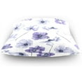 thumbnail image 4 of GZHJMY Watercolor Purple Flowers Pillow Cover 16 x 16 Inch, Soft Decorative Cushion Case Square Throw Pillow Cover for Sofa Living Room Couch Home Decor, 4 of 7