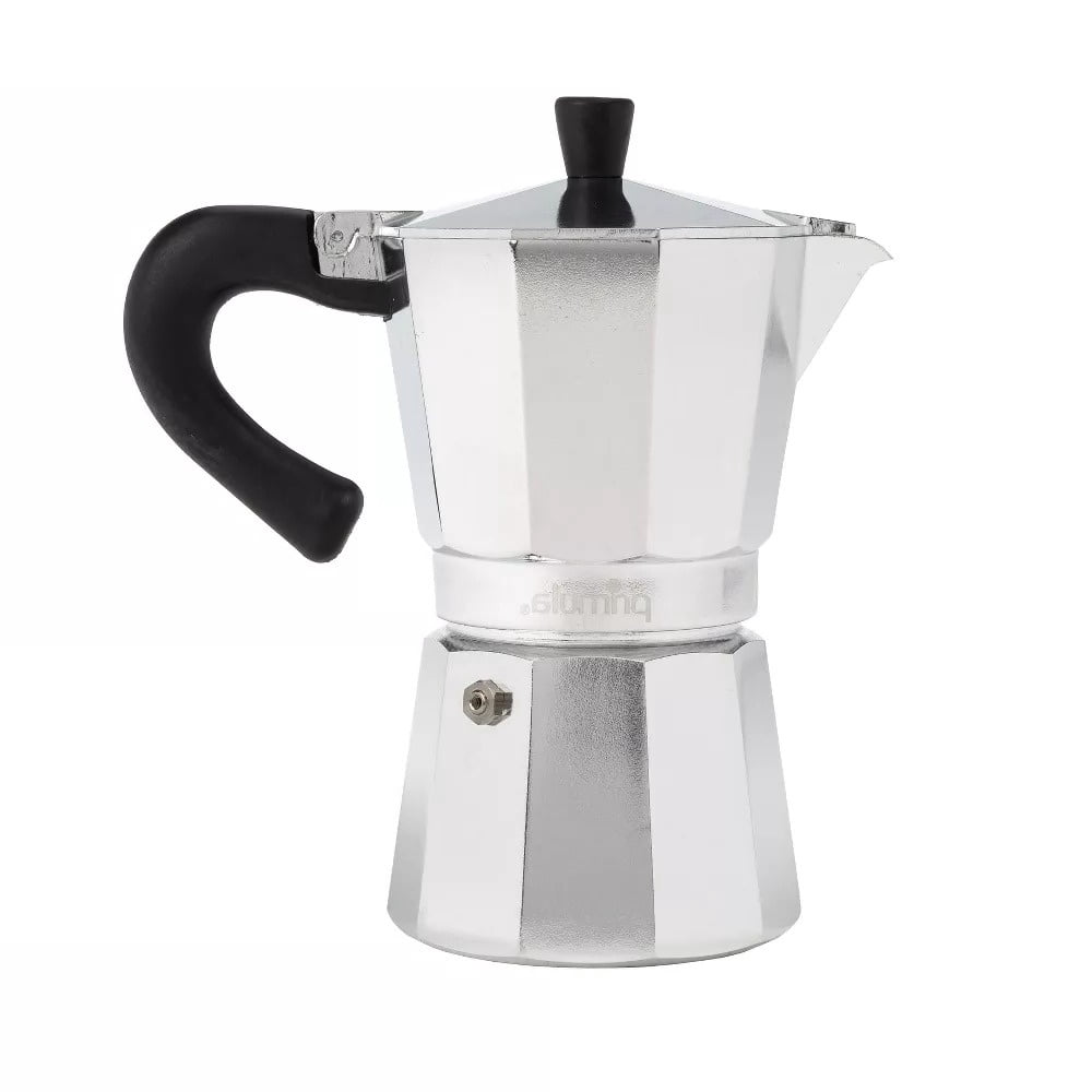 JS Gourmet 6 Cup Aluminum Moka Pot Espresso Coffee Maker with
