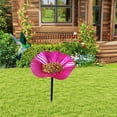 thumbnail image 5 of SLYNSHome Hummingbird Baths for outdoors Flowers Shaped Bird Bath Garden Decoration Hummingbird Feeders With Metal Stake for Yard Patio Outside (Hot Pink), 5 of 5
