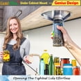 thumbnail image 3 of Latest Stainless Steel Jar Openers for Seniors, Under Cabinet Jar Opener Tool for Weak Hands, Under Counter Jar Lid Cap Opener, Easy Grip, 3 of 7