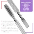 thumbnail image 3 of Utopia Care Herramienta para empujar cutículas y cuchara limpiador de uñas Removedor y cortador de cutículas profesional de acero inoxidable Herramienta duradera de manicura y pedicura para uñas de ma, 3 of 8
