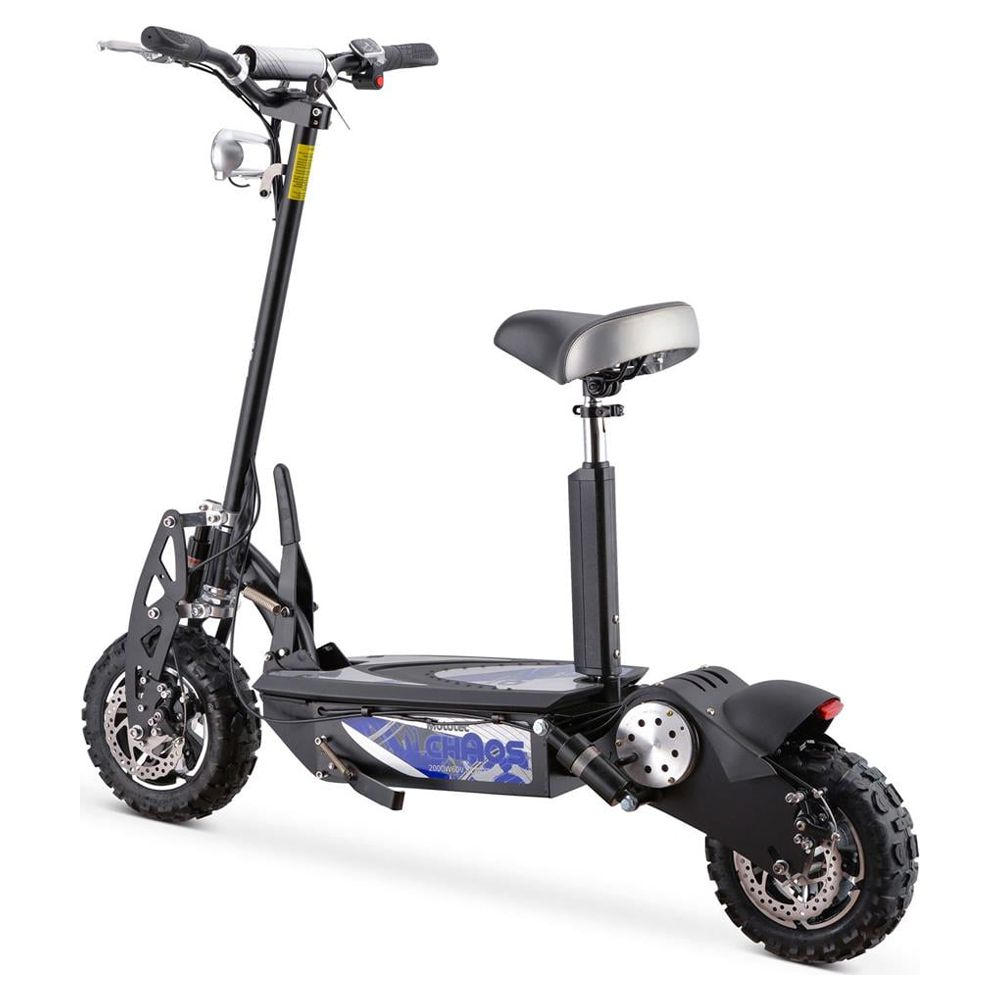 MotoTec Chaos 2000w 60v Lithium Electric Scooter, Black - image 4 of 4