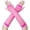 #03-hot Pink(long), variant on Fishnet Fingerless Gloves Mesh Arm Sleeves Fish Net Arm Sleeves EMO Gloves for Women in Theme Party Scene Accessories