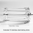 thumbnail image 1 of Stainless Steel Grilled Cage Roaster Rotating Grill Barbecue Meat Skewer Tool, 1 of 8