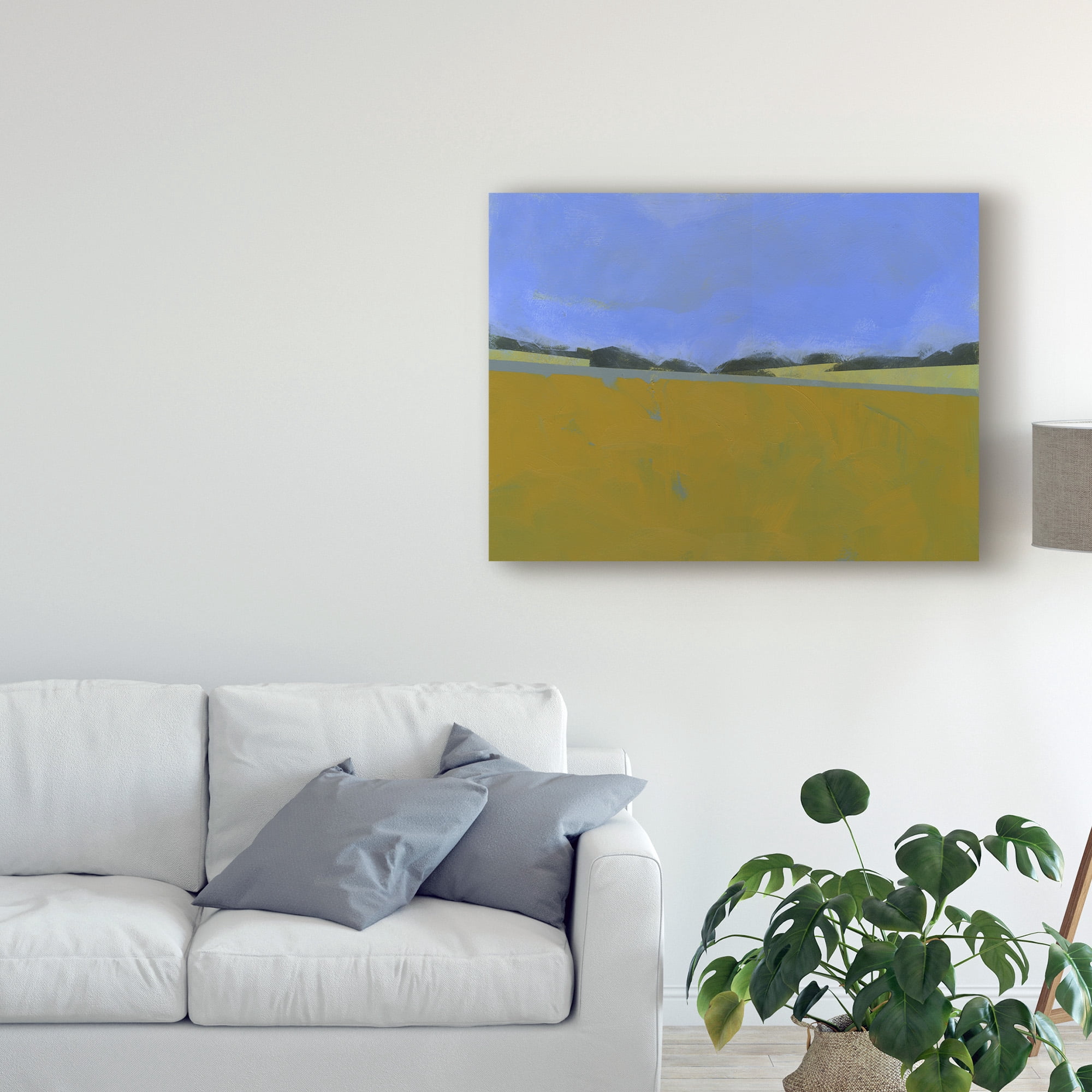 Trademark Fine Art 'Distant Flax' Canvas Art by Paul Bailey