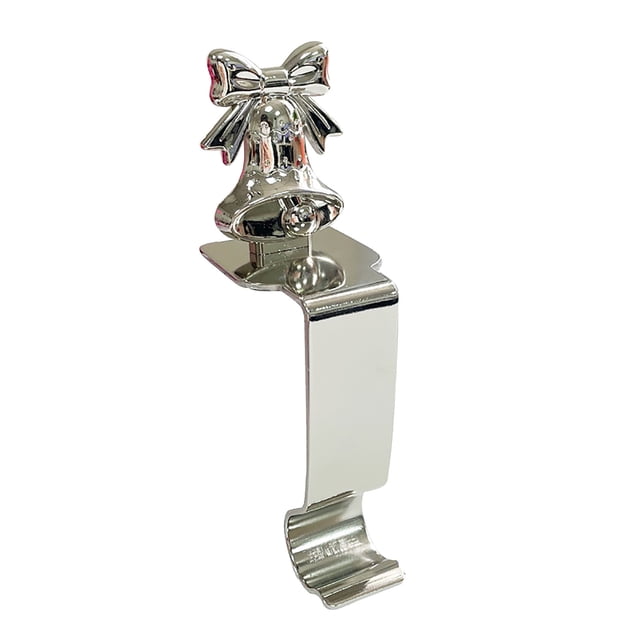 Fiudx Ganchos Metálicos Navideños con Forma de Copo de Nieve, Decoración Resistente y Elegante, Ideal para Chimeneas y Árboles, Versátiles para Fiestas, Tamaño 5.51" X 1.97", Paquete de Un Solo Ganch