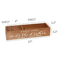 thumbnail image 2 of Elegant Designs 17" Pantry Picks Farmhouse Wooden Kitchen Countertop Decorative Organizer, Natural Wood, 2 of 3