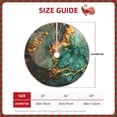 thumbnail image 2 of Salouo Emerald Color Gold Marble Christmas Tree Skirt 30" Farmhouse Christmas Decorations Snowman Xmas Tree Skirt Tree Mat for Holiday Party Decor, 2 of 8