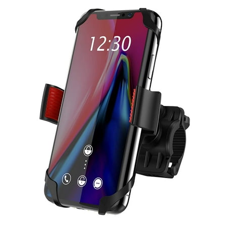 IPOW Bike Mount iPhone, Plastic Bike Holder & iPhone 6 Case, Bicycle Cell Phone Holder, Adjustable, fits Most Bike Handlebars, 360 Rotation, Bike Kit for iPhone XR XS 8 7 Plus, Samsung