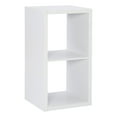 thumbnail image 1 of Linon Lane Two Cubby Open Back Storage Cabinet in White Wood, 1 of 15