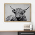 thumbnail image 2 of Wall26 Canvas Print Wall Art Black & White Shetland Cow Portrait Nature Wilderness Animals Photography Realism Modern Framed Art Decora Multicolor Rustic Artwork for Bedroom - 24"x36" Natural, 2 of 5