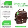 thumbnail image 4 of 8 Pieces Luggage Tags Silicone suitcases for Travel Name Includes Cards with Partial Privacy Cover & Stainless Steel Loops Secure Fastening (Green), 4 of 4