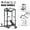 Power Cage -Black/ Weight Bench-Black, variant on Mikolo Power Rack Cage with LAT Pulldown System,1200 lbs Capacity Power Rack with 800 lbs Capacity Weight Bench and 1500 lbs Capacity Barbell Combo (340R)