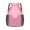 Pink, variant on Drawstring Backpack with Side Mesh Pockets and Expandable Bottom Compartment, Oxford Cloth Gym Sack for Workout and Travel, Black