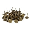 7/16-inch Dia Chrysanthemum Nail Pushpin Upholstery Thumb Tack Bronze Tone 40pcs
