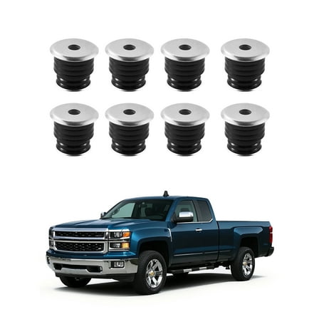 VEVOR Body Mount Bushing Kit, Compatible with 1999-2007 Ford F250 F350, 60 PCS Polyurethane Body Mount Kit, Quick Replacement, Durable Components for Improving Bumpy Driving Performance, Black