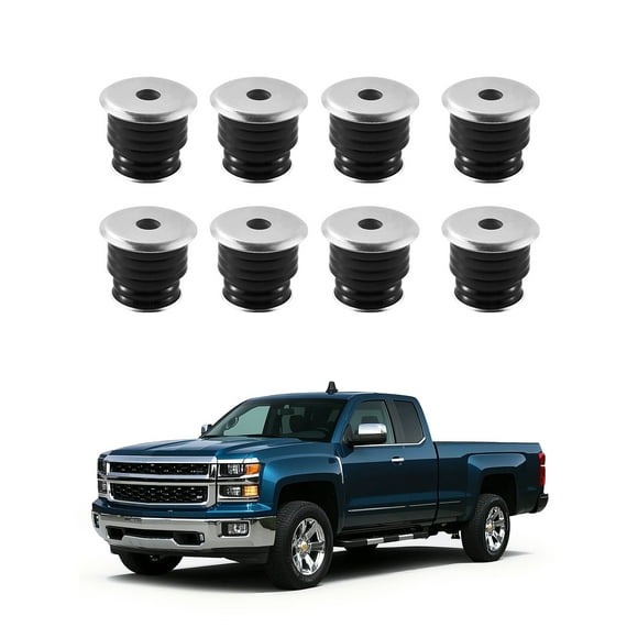 VEVOR Body Mount Bushing Kit Compatible with 1999-2007 Ford F250 F350 60 PCS Black