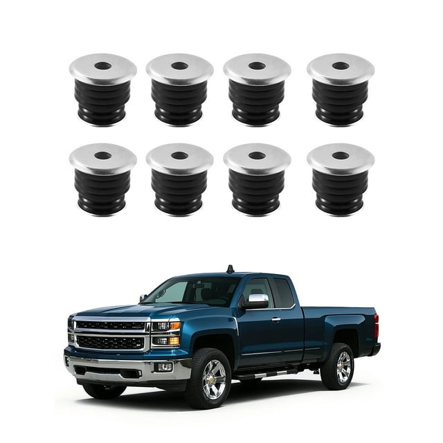 VEVOR Body Mount Bushing Kit Compatible with 1999-2007 Ford F250 F350 60 PCS Black