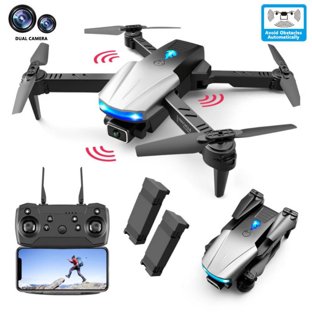 Dual Cam GPS RC Quadcopter for Beginners 3 Batteries and Storage Bag Follow Me Headless Mode GPS Drone with 4K HD Camera FPV Quadcopter Drones for Adults with Auto Return Home Long Flight Time 