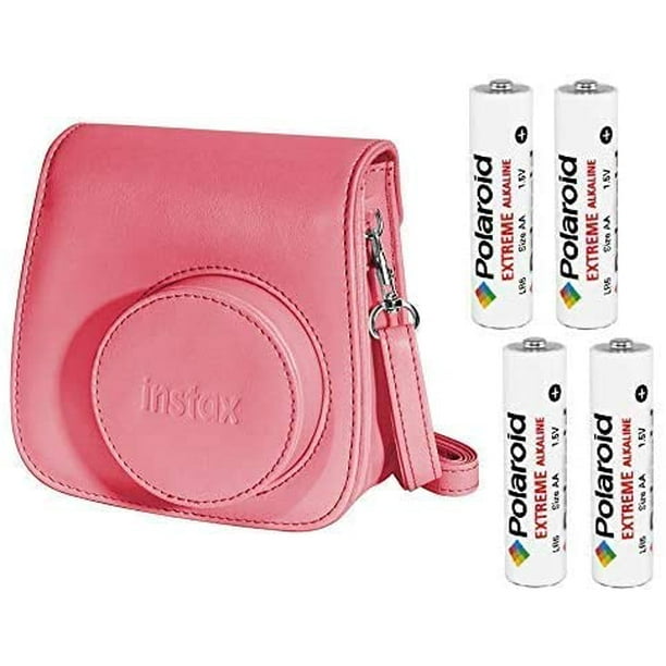 Fujifilm Instax Groovy Camera Case For Instax Mini 8 And 9 Raspberry With Four Polaroid Batteries Walmart Com Walmart Com