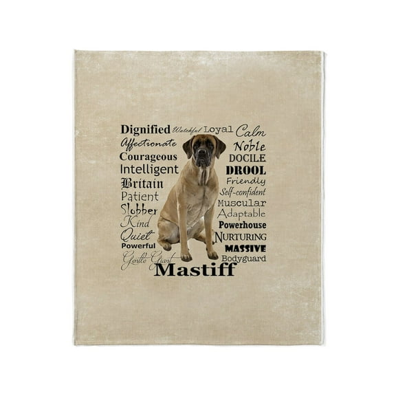 CafePress - Mastiff Traits Throw Blanket - Soft Fleece Throw Blanket, 50"x60" for All Ages