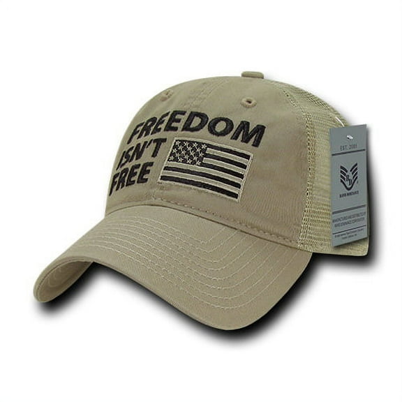 Relaxed Trucker USA Cap, Freedom, KHA