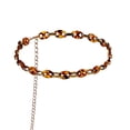 thumbnail image 1 of MasteelfCA Fashion Leopard Pattern Button Waist Chain Personalized Chain Long All-matching Trendy Belt for Lady Girls (Snout Button), 1 of 7