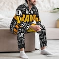 thumbnail image 7 of Naloa Travel Men’s Pajamas Set - Long Sleeve Button Down Sleep Shirt and Pajama Bottoms Sleepwear Set-X-Large, 7 of 7