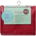 thumbnail image 3 of American Baby Company Supreme Fitted Crib Sheet 28" x 52", Enhanced Thickness for Soft, Breathable Neutral 100% Cotton Jersey Comfort, Red, for Boys and Girls, 3 of 3