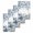 White, variant on Blue Coastal Starfish Kitchen Dish Towels for Drying Dishes Set of 2, Beach Nautical Shell Eucalyptus Retro Waffle Weave Microfiber Hand Tea Bathroom Towels Quick Dry & Absorbent Towel 12x12