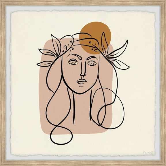 Marmont Hill Young Woman Portrait Framed Painting Print