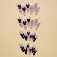 thumbnail image 5 of Pegatinas de Uñas de Corazón Negro Francés TUNC, 5 of 5