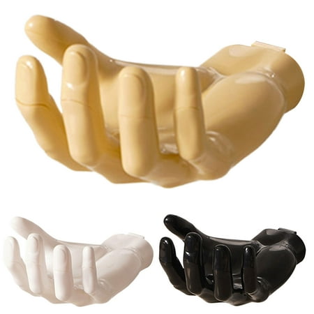 

Juliy Wall Hook Punch-free Trace-less Eco-friendly Creative Convenient Decorative Resin Hand Shape Storage Hook Key Accessories