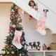 thumbnail image 5 of Paquete de 2 medias navideñas Foohvr rosas de 19 pulgadas grandes para colgar en el árbol de Navidad decoraciones para repisas de chimenea, 5 of 5