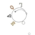 thumbnail image 2 of Delight Jewelry Silvertone Proverbs 3:5 Eternity Ring Multi-Colored Crystal Love Charm Bracelet, 2 of 5