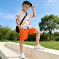 thumbnail image 5 of Dailycode Small Short Sleeve Button Down Shirts Pastel Flowers and Leaf Casual Shirt 3-10 Years, 5 of 9