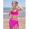 thumbnail image 2 of Conjunto de Bañador Minggo para Niñas Adolescentes Bikini de Cintura Alta 8-15 Años, 2 of 7