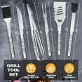 thumbnail image 4 of Dad Gifts, Dad Birthday Gifts from Daughter Son Heavy Duty Grilling Accessories Kit for Backyard BBQ, Thick Stainless Steel Grill Utensils with Non-Slip Handle Tool for Man on Christmas, 4 of 6