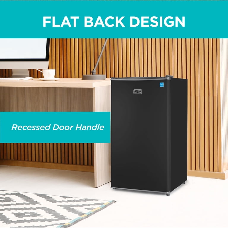 BLACK+DECKER Compact Refrigerator & Mini Fridge with Freezer, 3.2