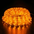 thumbnail image 3 of WYZworks 50 feet LED Rope Lighting (ORANGE) Cool White, Warm White, RGB, Green, Blue, Red, Orange Spool Option- Christmas Holiday Decoration Light | UL Certified Safety Fuse Included, 3 of 8
