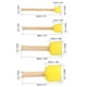 thumbnail image 2 of Esponjas de pintura Uxcell para pintar, paquete de 8 esponjas redondas de diferentes tamaños con mango de madera, amarillo, 2 of 7