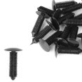 thumbnail image 1 of 20pcs 8mm Agujero Diámetro Plástico Tornillo Remaches Moldeo Clips Negro para Coche, 1 of 1