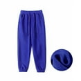 thumbnail image 4 of Zhuashum Pants For Boys High Waist Slim Leg Active Jogger Sweatpants With Pockets Warm Kids Trousers Casual Solid Color Pants Cute Clothes Dark Blue 10-12 Years, 4 of 4
